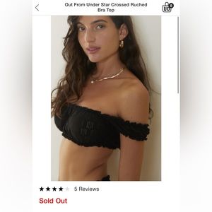 Out From Under Star Crossed Ruched Bra Top